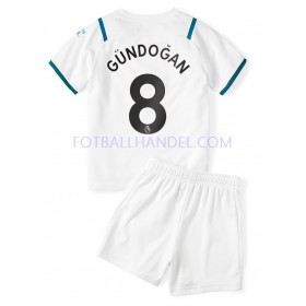 Barn Fotballdrakter Manchester City Ilkay Gundogan 8 Borte 2021-22 Kortermet